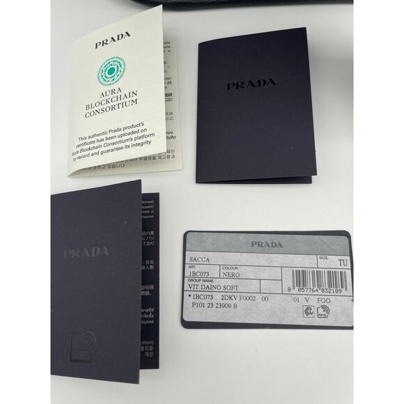 $3200 PRADA BLACK LEATHER HOBO SHOULDER BAG PURSE AUTH! Used once - Picture 14 of 16